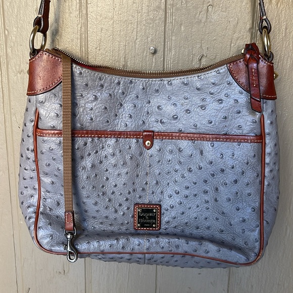 Dooney & Bourke Kimberly ostrich crossbody bag - Picture 2 of 16